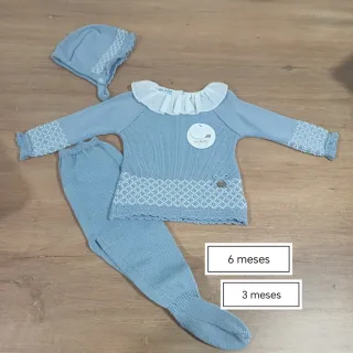 Conjunto de punto para bebes