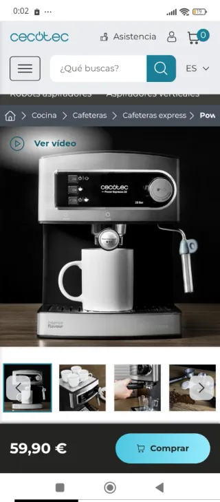 Cafetera Cecotec Power Espresso 20