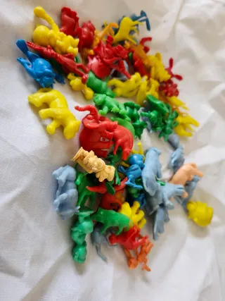 Lote Animales Plástico Años 60-70.