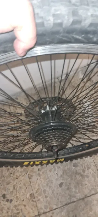 Rueda completa con disco Maxxis