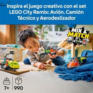 LEGO City 60505 Aeroplano, Camioncino e Aerodeslizzatore