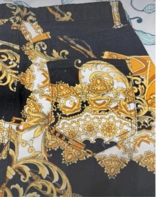 Falda Stradivarius Talla 38 Estampado Barroco