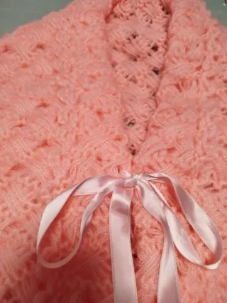 Toca de lana , mujer, rosa suave nueva