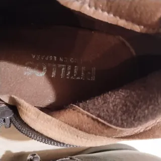 Botines Pitillo 38 Piel Marrones