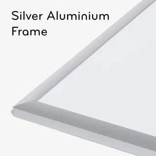 Pizarra Magnética Blanca y Plateada