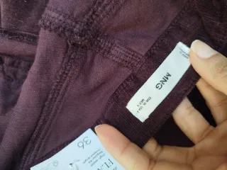Pantalón Campana Pana Mujer Mango talla S/M Burdeo