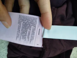 Pantalón Campana Pana Mujer Mango talla S/M Burdeo