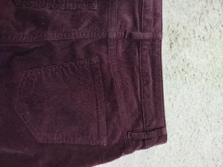 Pantalón Campana Pana Mujer Mango talla S/M Burdeo