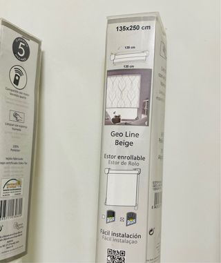 3 Estores Blancos 135/139cm x 235cm