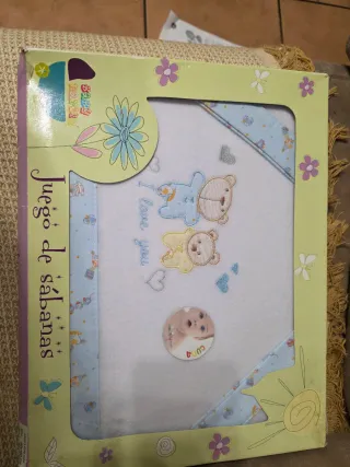Juego de sábanas para cochecito bebé