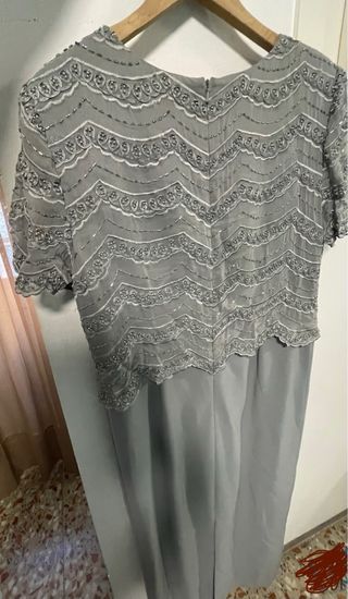 Vestido de fiesta Cabotier gris