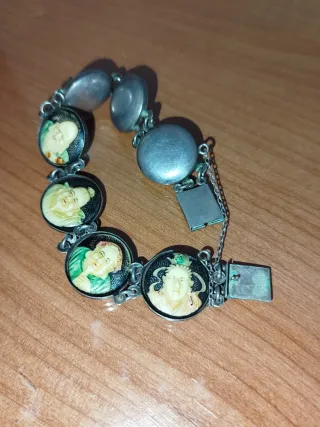 Pulsera Vintage Dioses Budas Plata