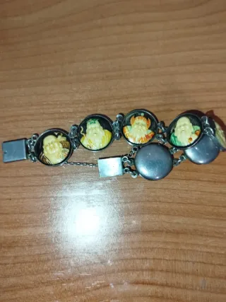 Pulsera Vintage Dioses Budas Plata