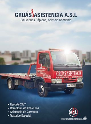 Grúas Asistencia A.S.L en Valencia. Las 24 horas.