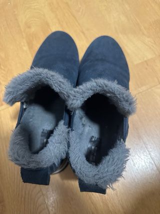 Botines de invierno forrados azul marino