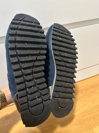 Botines de invierno forrados azul marino