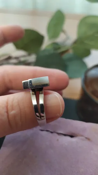 Anillo Plata y Nácar