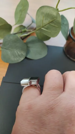 Anillo Plata y Nácar