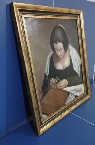 CUADRO LA COSTURERA PACO ROLDAN