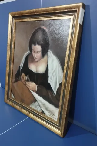 CUADRO LA COSTURERA PACO ROLDAN