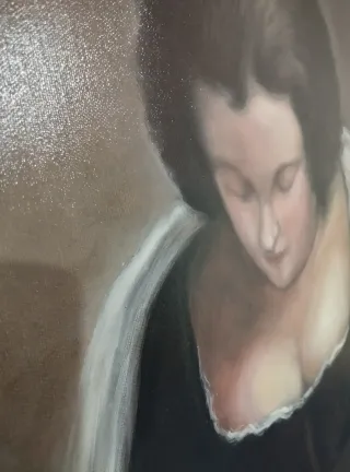 CUADRO LA COSTURERA PACO ROLDAN