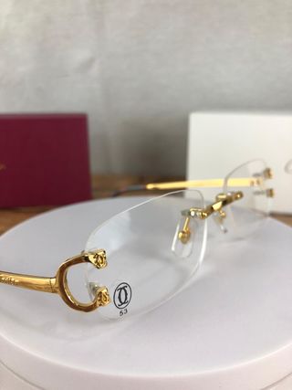 Gafas Cartier Signature C Gold Rimless Originales