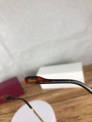 Gafas Cartier Signature C Gold Rimless Originales