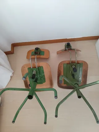 Pareja Sillas Joyero Estilo Industrial