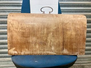 Tapa antigua máquina coser Kohler madera