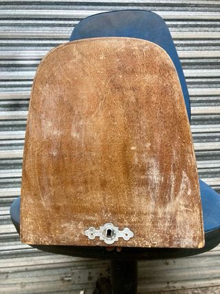 Tapa antigua máquina coser Kohler madera