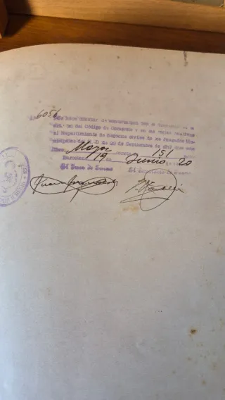 Libros de contabilidad de 1920