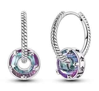 Pendientes Pandora Aro Multicolor Estrellas