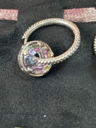 Pendientes Pandora Aro Multicolor Estrellas