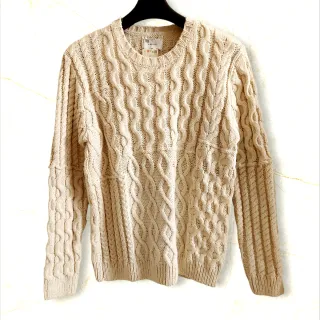 Maglione Trecce Panna / Cable Knit Sweater Cream -