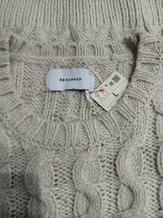 Maglione Trecce Panna / Cable Knit Sweater Cream -