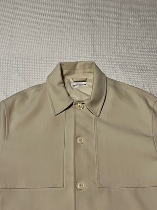 Sobrecamisa Zara Boxy Beige