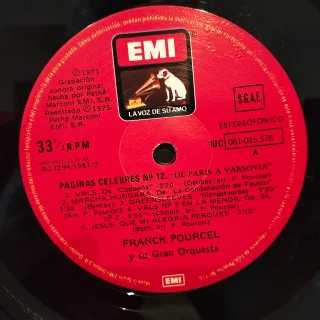 LP Franck Pourcel - Pages Célèbres Vol. 12