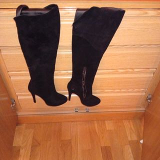 Botas altas tacón negras