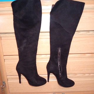 Botas altas tacón negras