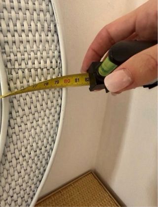 Conjunto recibidor y espejo ratán