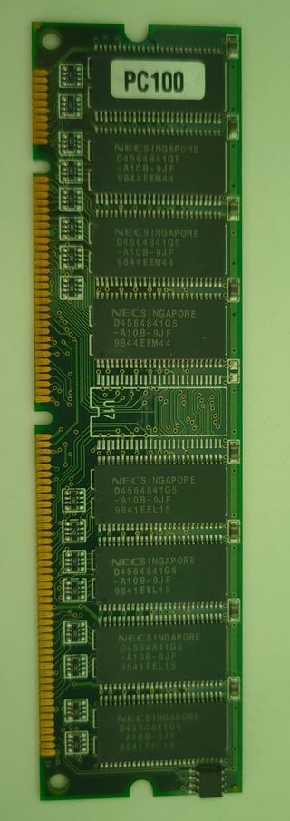 Memorias RAM SDRAM y DDR PC100/PC133