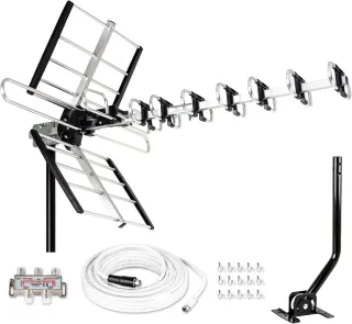 Instalación de antena. Reemplazo de cables dañados