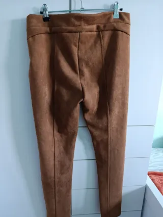 Pantalón Tiffosi Marrón Talla M Efecto piel