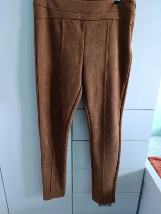 Pantalón Tiffosi Marrón Talla M Efecto piel