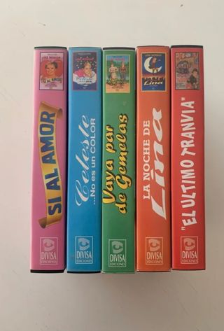Lote 5 Cintas VHS Comedia Romántica Divisa