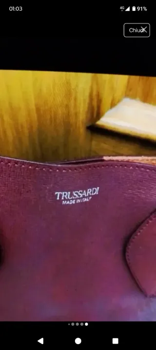 Borsa Trussardi donna borgogna