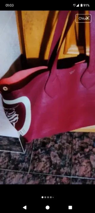 Borsa Trussardi donna borgogna