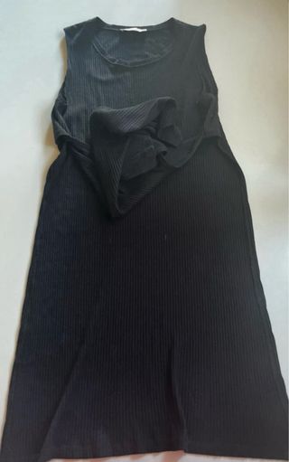 Poncho Pull&Bear Negro Talla Única