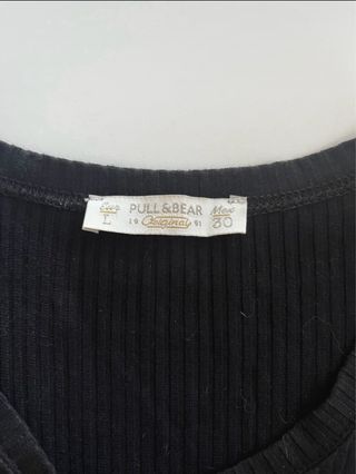 Poncho Pull&Bear Negro Talla Única