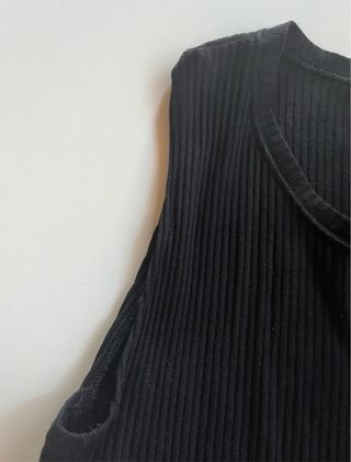 Poncho Pull&Bear Negro Talla Única